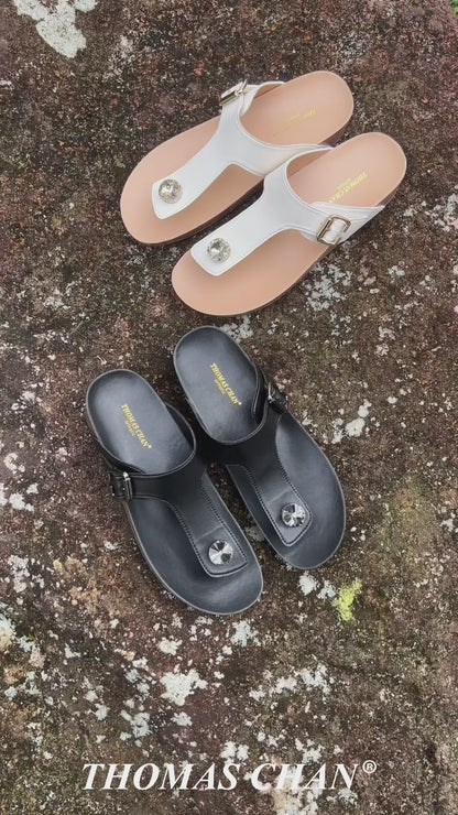 Dazzle Crystal Adjustable Flip-Flops [LiteStep Collection]
