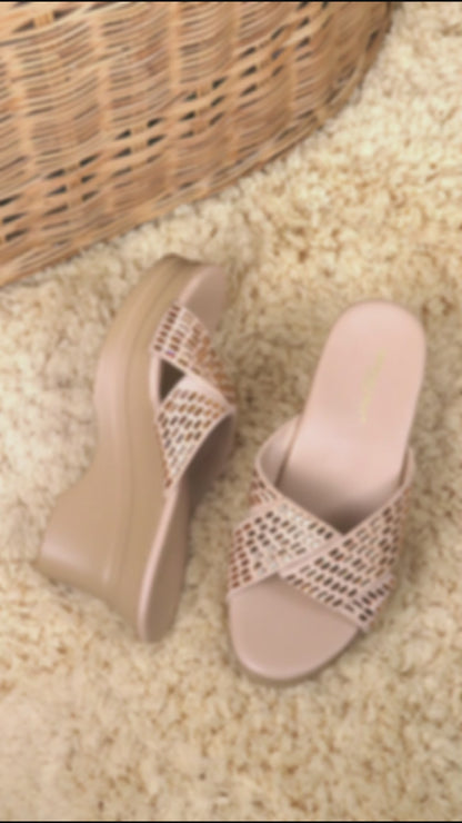 [Add to Cart RM189] Diamond Crisscross Heels 3"inch [Cushioned Footbed Series]